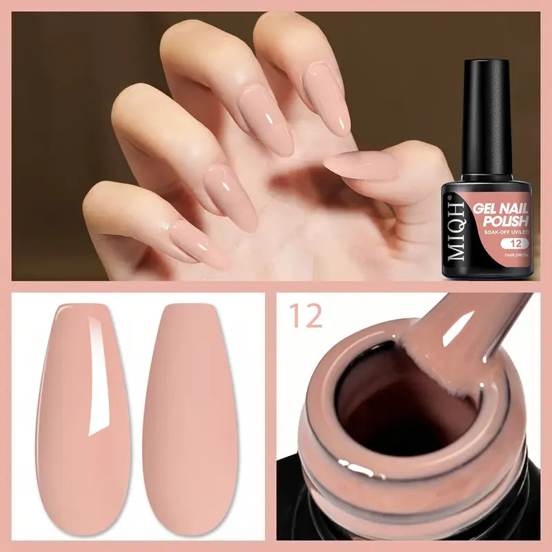 MIQH Gel Nail Polish, Long-Lasting UV LED Soak-Off Nail Gel (7ml) | Delivery: 2 to 6 business days | Limited stocks available | Hurry before Sold Out