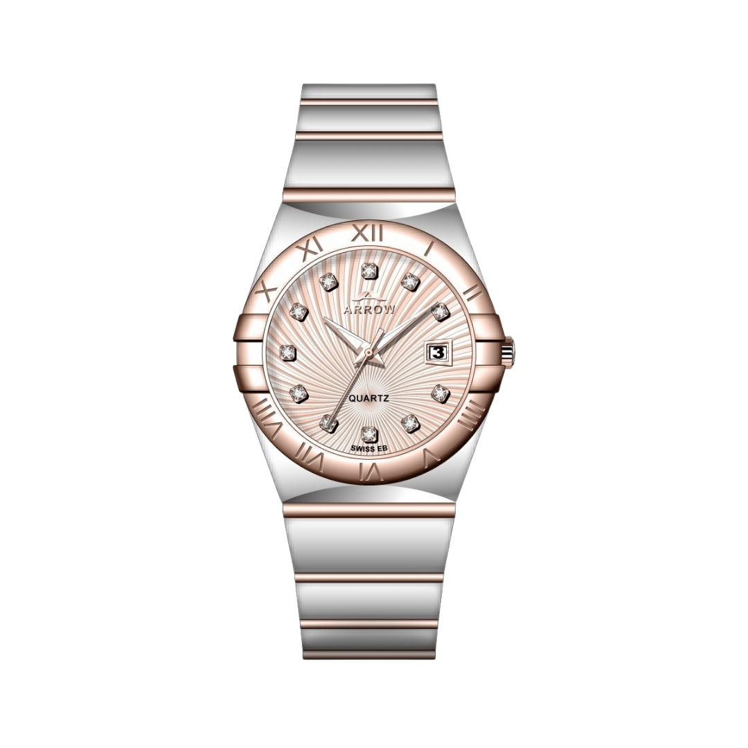 Arrow Luxury Men’s Analog Display With Date | Stainless Steel Strap | With Color Variations (5908)-KYAMSTORE