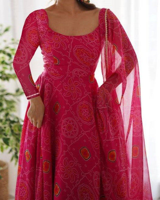 Women Georgette Dupatta Set-KYAMSTORE