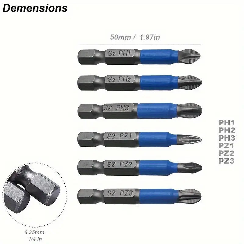 Magnetic Phillips Screwdriver Bit Set | Delivery: 5 to 10 business days | Limited stocks available | Hurry before Sold Out