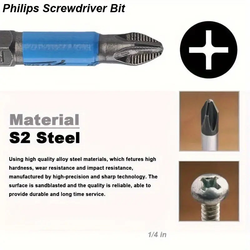 Magnetic Phillips Screwdriver Bit Set | Delivery: 5 to 10 business days | Limited stocks available | Hurry before Sold Out