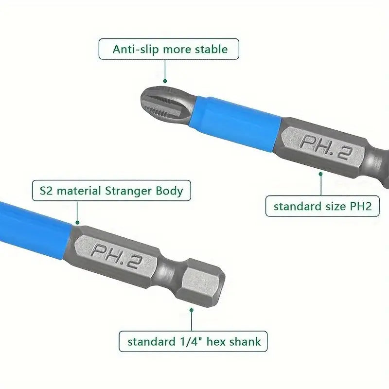 Magnetic Phillips Screwdriver Bit Set | Delivery: 5 to 10 business days | Limited stocks available | Hurry before Sold Out