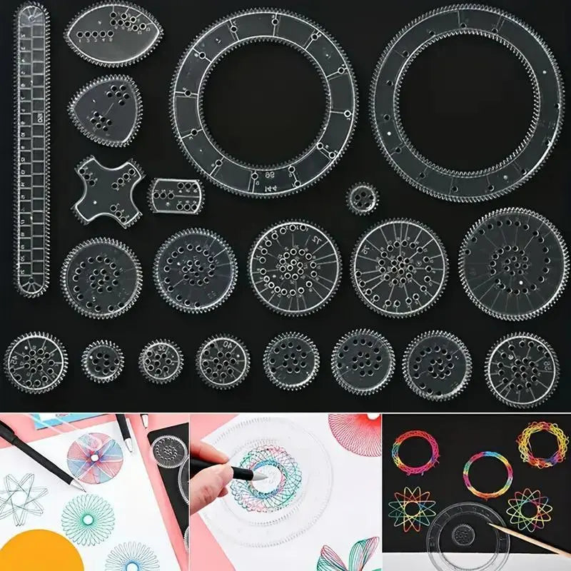 22-Piece Colorful Scraping Magic Ruler Set | Delivery: 7 to 10 business days | Limited stocks available | Hurry before Sold Out