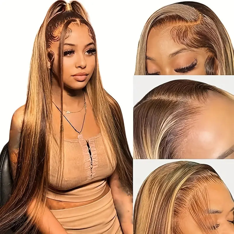 Long Straight Women's Wig Brown to Golden | Delivery: 5 to 10 business days | Limited stocks available | Hurry before Sold Out