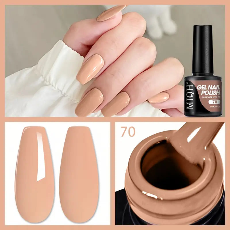 MIQH Gel Nail Polish, Long-Lasting UV LED Soak-Off Nail Gel (7ml) | Delivery: 2 to 6 business days | Limited stocks available | Hurry before Sold Out