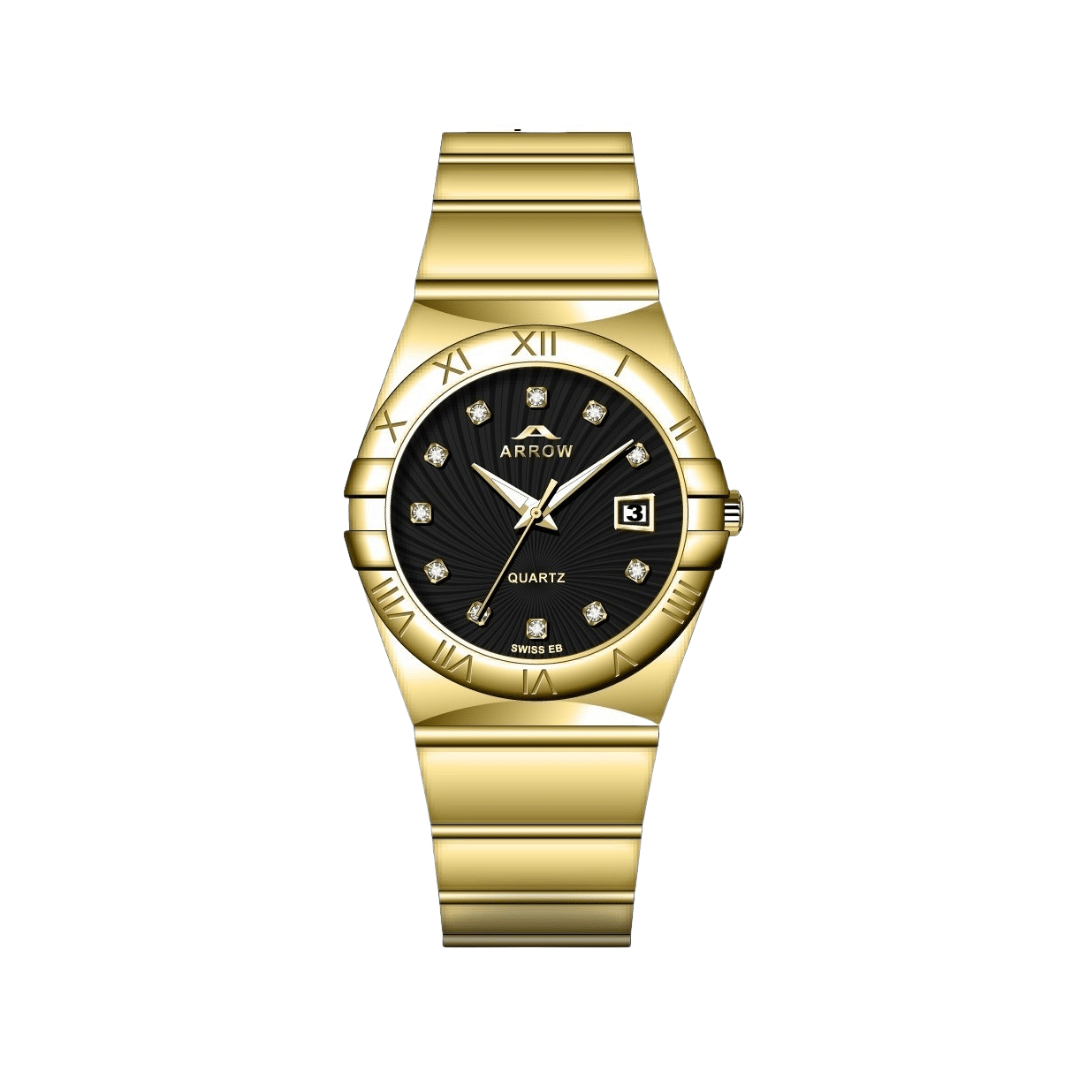 Arrow Luxury Men’s Analog Display With Date | Stainless Steel Strap | With Color Variations (5908)-KYAMSTORE
