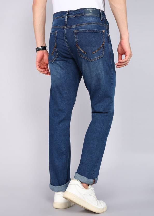 Men Regular Low Rise Blue Jeans-KYAMSTORE
