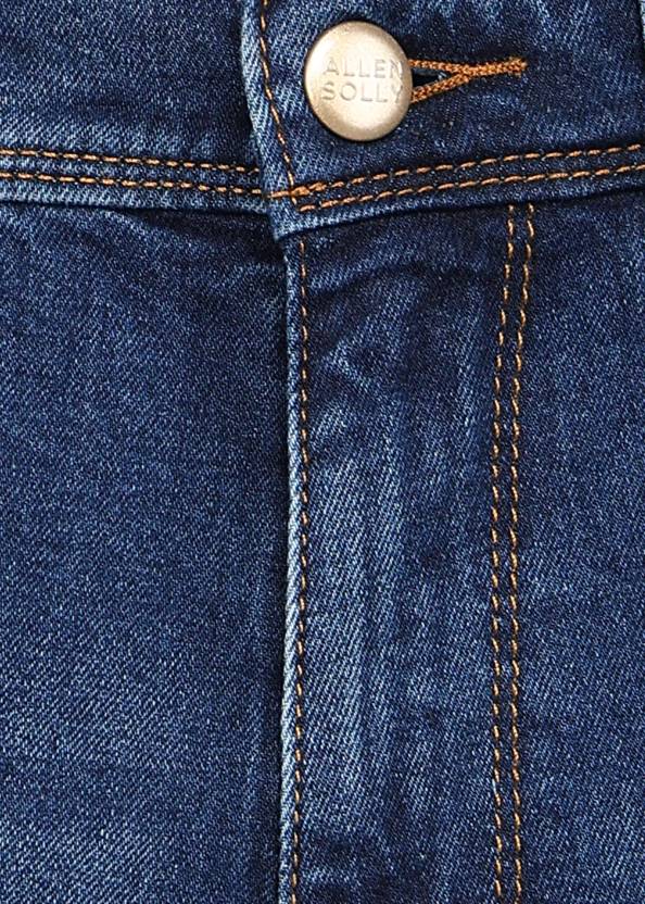 Men Regular Low Rise Blue Jeans-KYAMSTORE