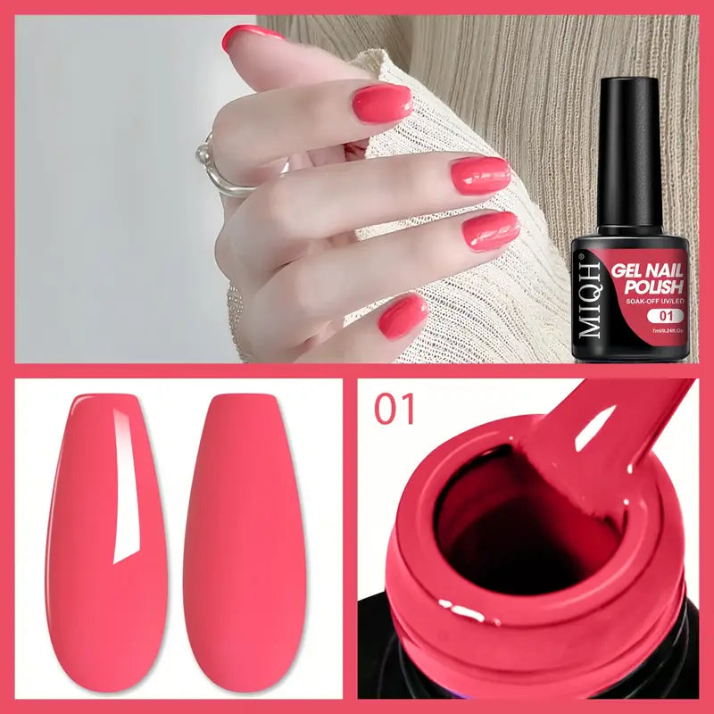 MIQH Gel Nail Polish, Long-Lasting UV LED Soak-Off Nail Gel (7ml) | Delivery: 2 to 6 business days | Limited stocks available | Hurry before Sold Out