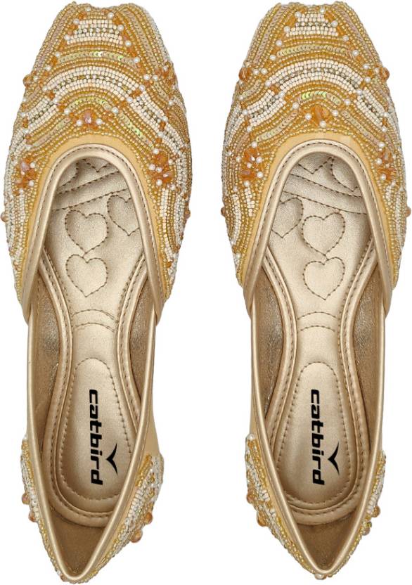 Women Stylish Handmade Embroidery Jutti Bellies For Women-KYAMSTORE