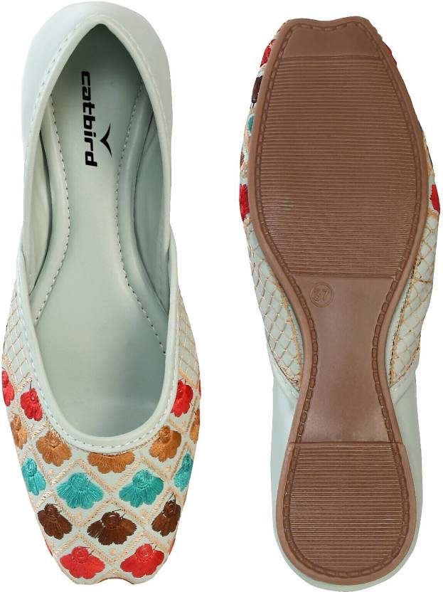 Women's Embroidery Ethnic Shoes Jutis For Women-KYAMSTORE
