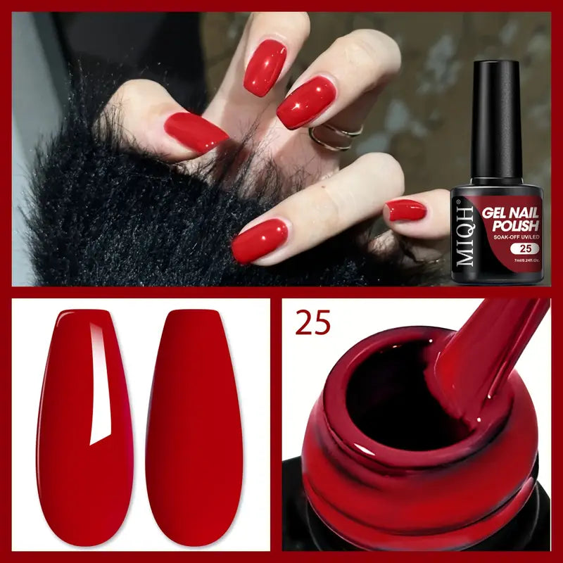 MIQH Gel Nail Polish, Long-Lasting UV LED Soak-Off Nail Gel (7ml) | Delivery: 2 to 6 business days | Limited stocks available | Hurry before Sold Out