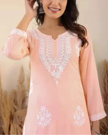 Women Cotton Rayon Kurti Palazzo Set (Colors Variants)-KYAMSTORE