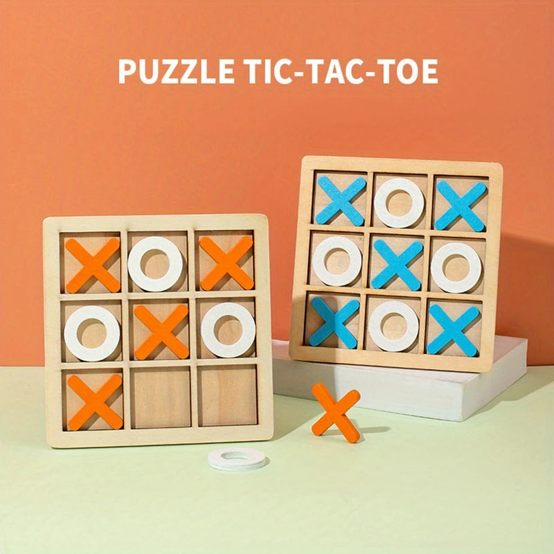 Wooden XO Well Shaped Chess For Children's Puzzle | Delivery: 7 to 10 business days | Limited stocks available | Hurry before Sold Out