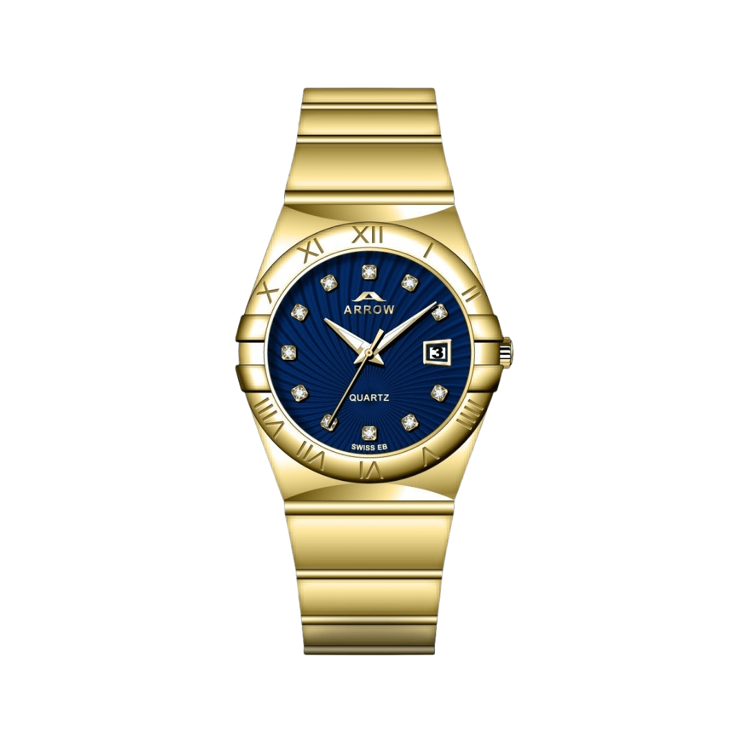 Arrow Luxury Men’s Analog Display With Date | Stainless Steel Strap | With Color Variations (5908)-KYAMSTORE