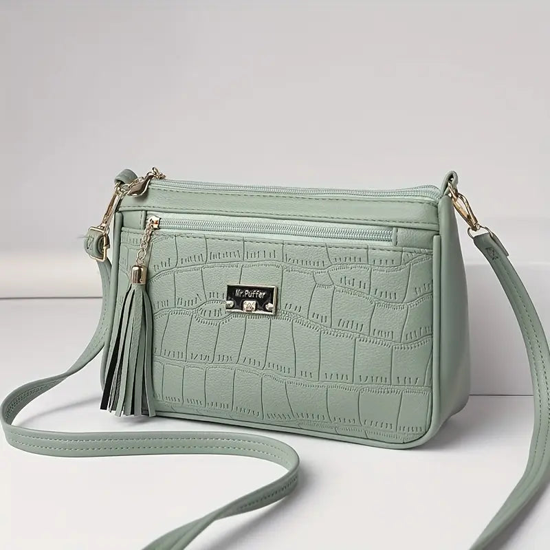 Women's Fashion Crocodile Pattern Faux Leather Shoulder Bag | Delivery: 7 to 10 business days | Limited stocks available | Hurry before Sold Out