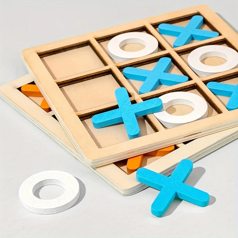 Wooden XO Well Shaped Chess For Children's Puzzle | Delivery: 7 to 10 business days | Limited stocks available | Hurry before Sold Out