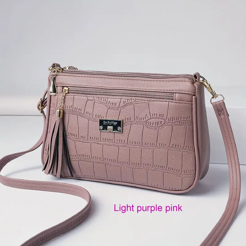 Women's Fashion Crocodile Pattern Faux Leather Shoulder Bag | Delivery: 7 to 10 business days | Limited stocks available | Hurry before Sold Out