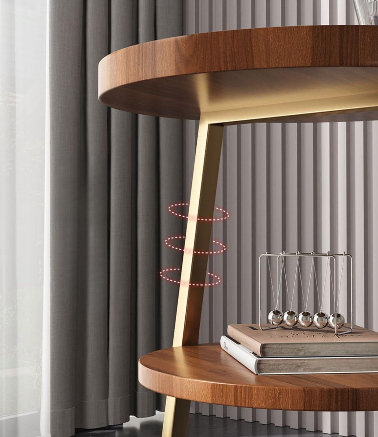 3-Tier Wooden Round Modern Side Table | Limited stocks available