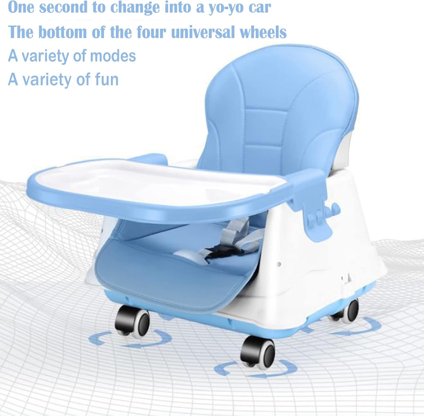 3 in 1 Convertible Baby Highchair with Adjustable Height and Footrest | Feeding Chair