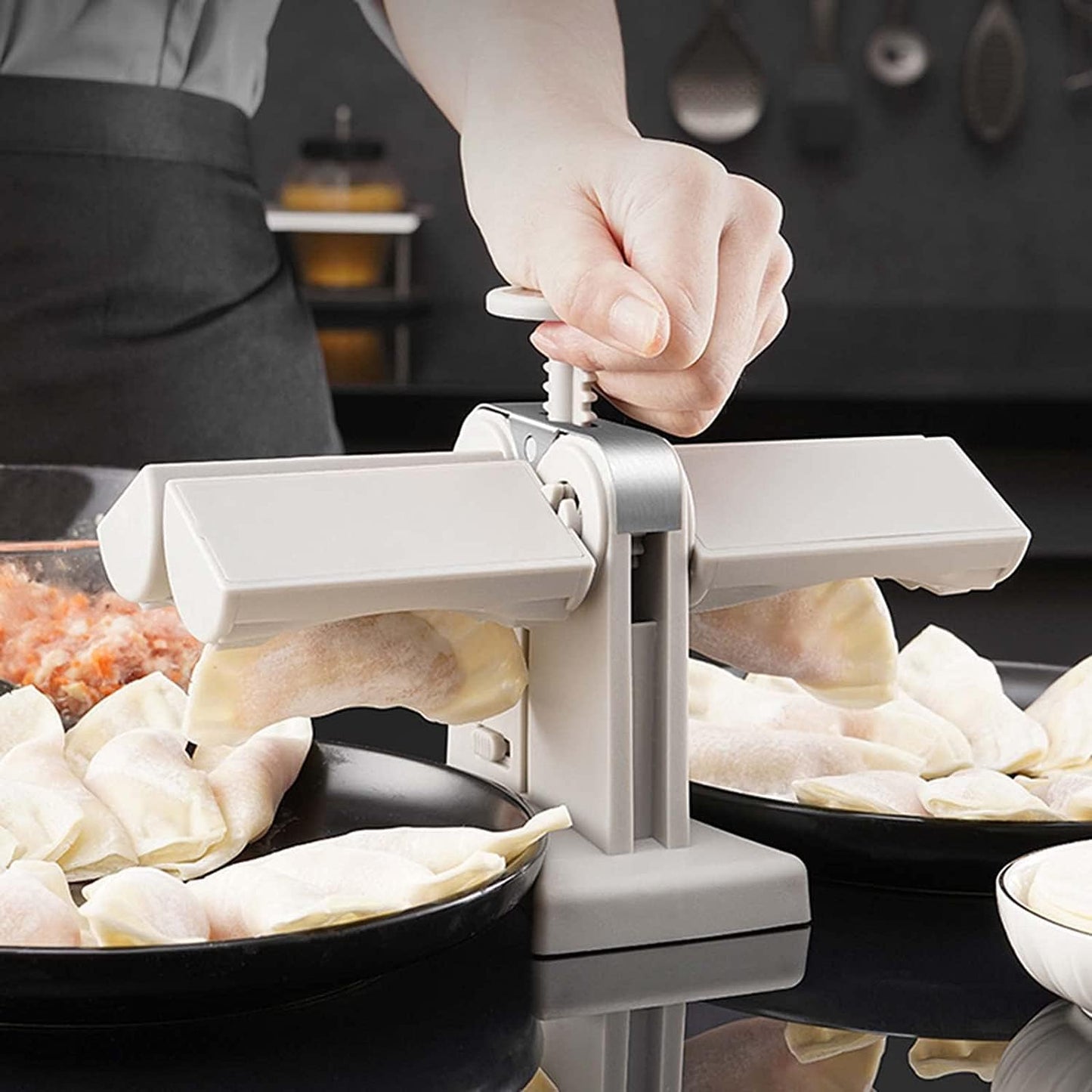 Dumpling Maker Machine, Household Double Head Automatic Dumpling Maker