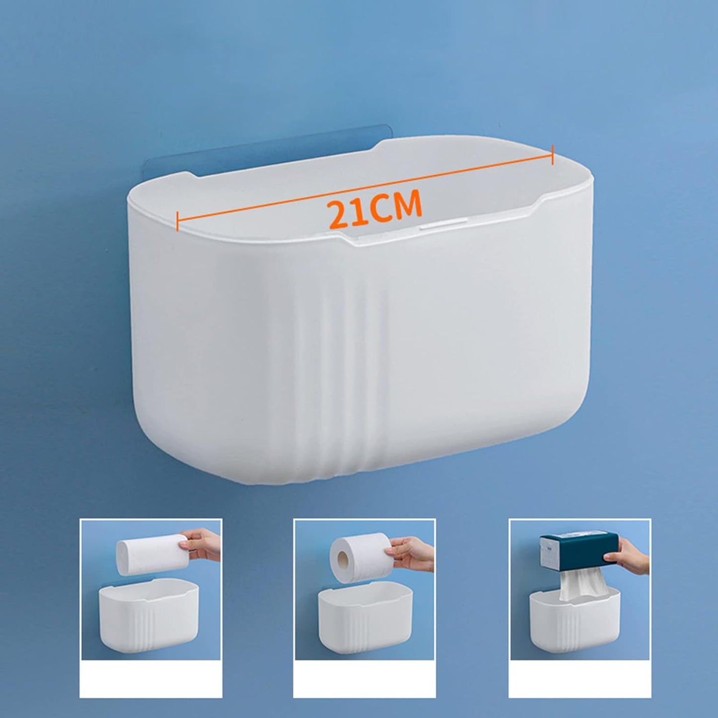 Wall Mount Waterproof Toilet Paper Holder Shelf | Limited stocks available
