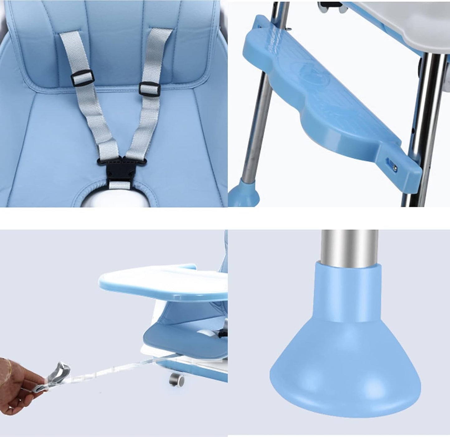 3 in 1 Convertible Baby Highchair with Adjustable Height and Footrest | Feeding Chair
