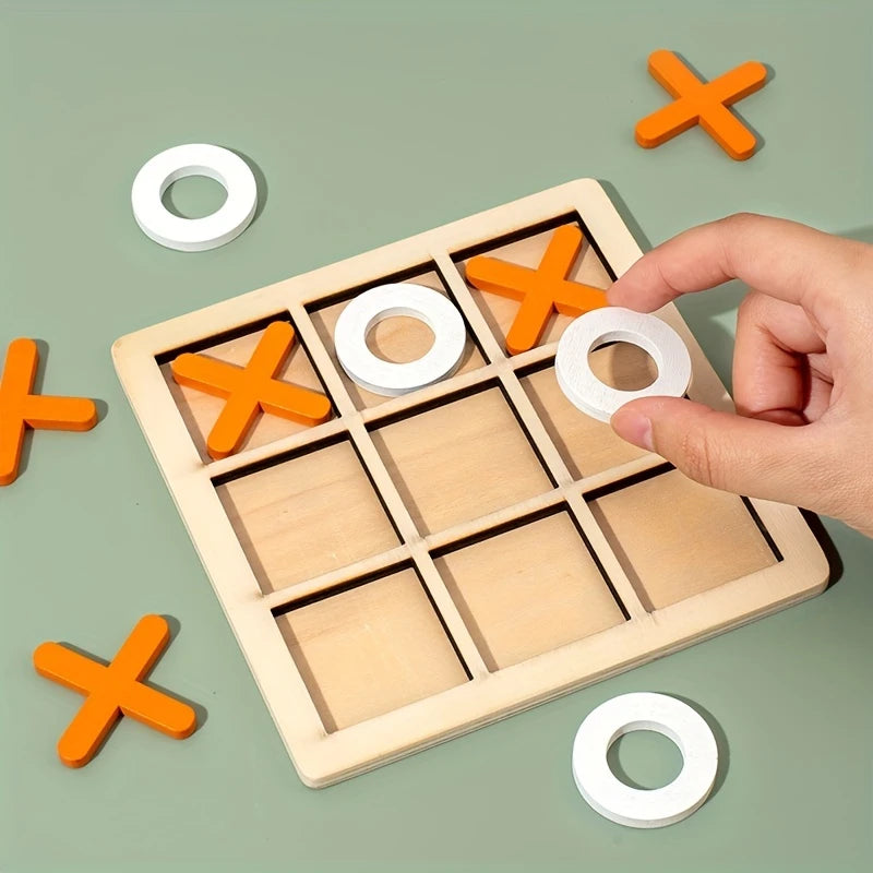 Wooden XO Well Shaped Chess For Children's Puzzle | Delivery: 7 to 10 business days | Limited stocks available | Hurry before Sold Out