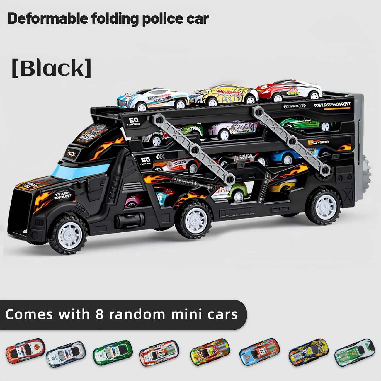 Transforming Truck Toy with Launcher Track | Delivery: 7 to 10 business days | Limited stocks available | Hurry before Sold Out
