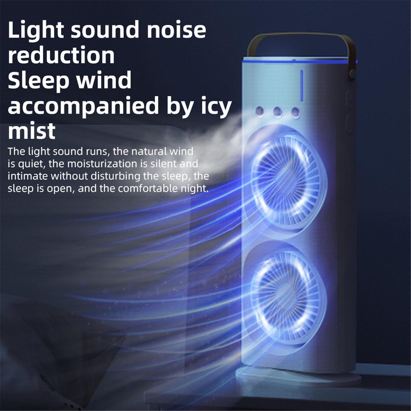 Double head tower fan with control humidifier | Delivery: 2 to 3 business days | Limited stocks available