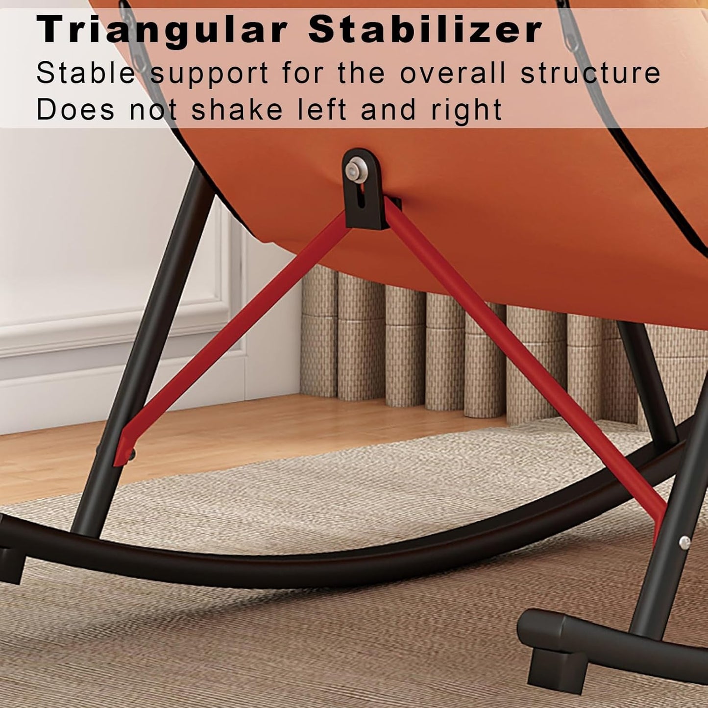 Reading Chair For Adults | Modern Comfortable Upholstered Swing Chair