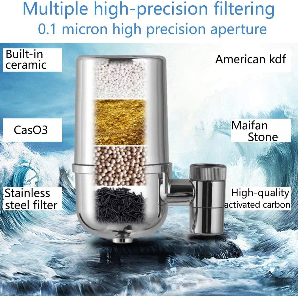 Water Filter Stainless-Steel Reduce Chlorine High Water Flow Faucet | Delivery: 2 to 3 business days | Limited stocks available | Hurry before Sold Out