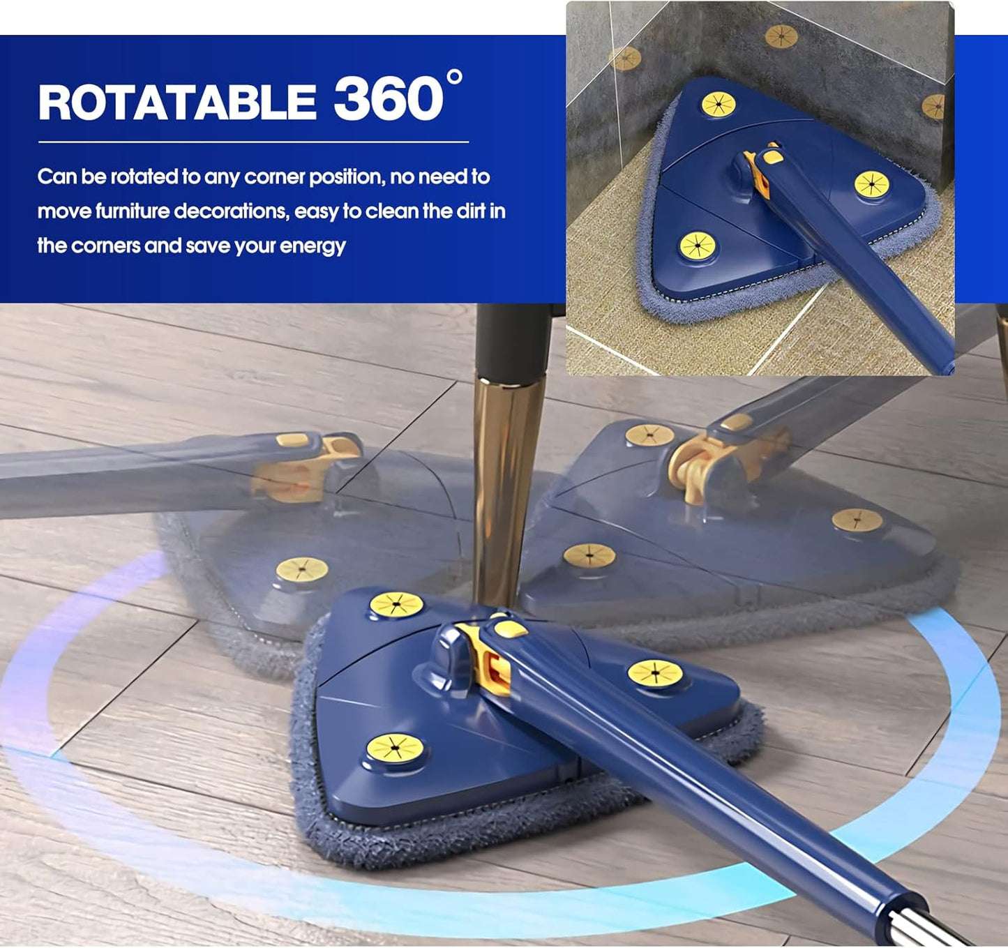 360 Rotatable Adjustable Cleaning Mop