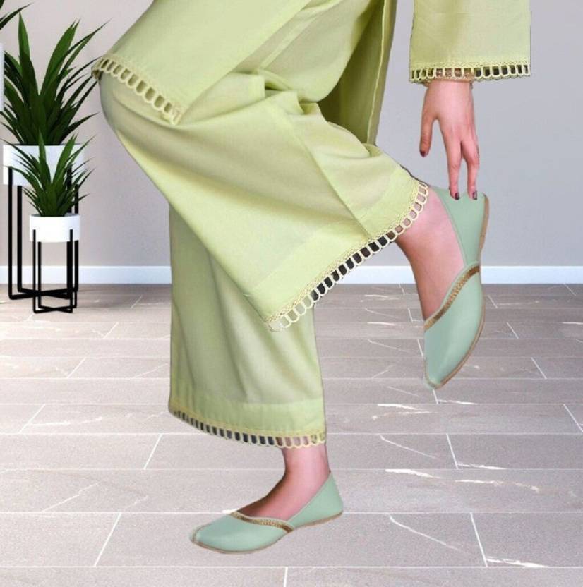 Punjabi Ethnic Jutis| Elegant & Comfortable Mojari Jutis For Women-KYAMSTORE