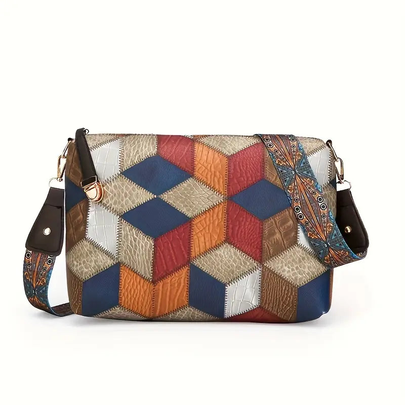 Fashionable Mixed Color Faux Leather Tote Bag Set | Delivery: 7 to 10 business days | Limited stocks available | Hurry before Sold Out