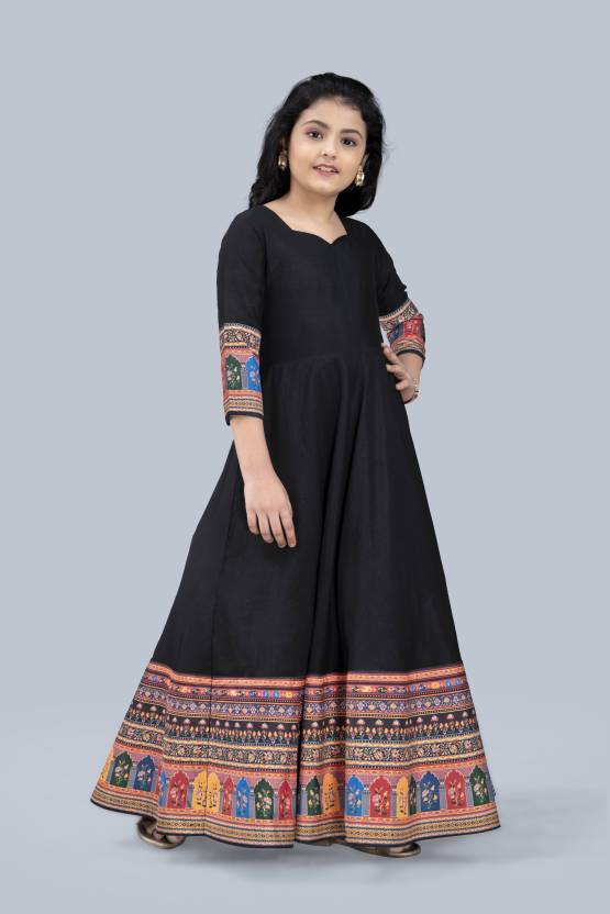 Girls Maxi / Full Length Festive / Wedding Dress for Kids-KYAMSTORE