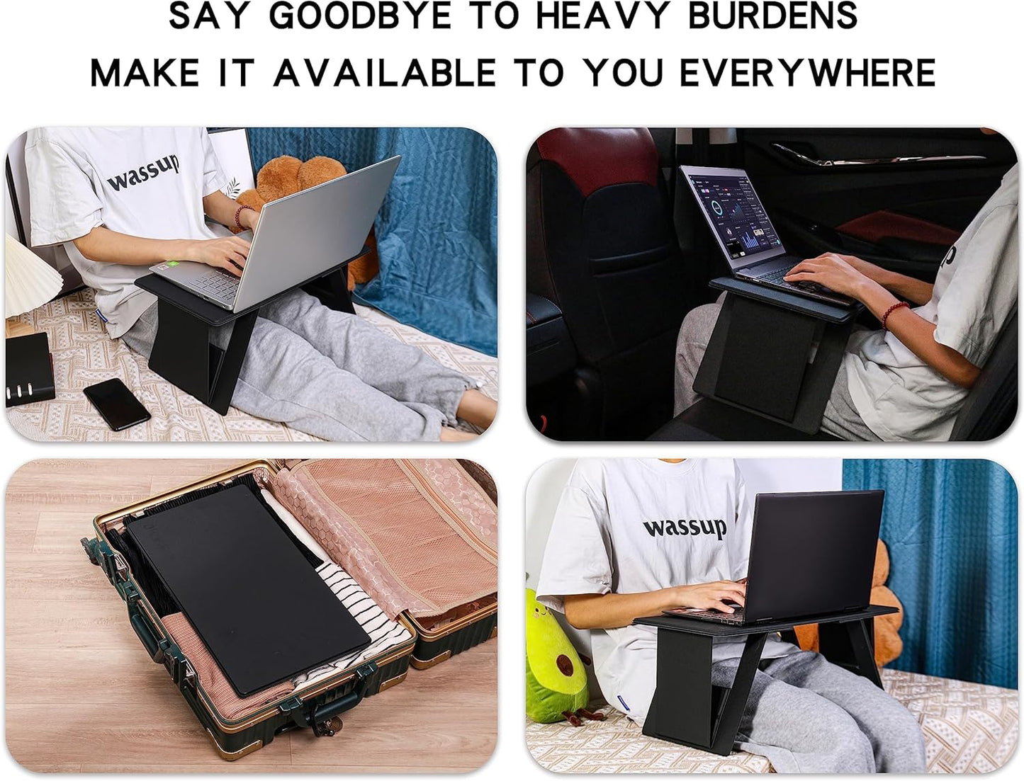 Adjustable Folding Table Desk for Home, Office, and Car – Lightweight & Portable-KYAMSTORE
