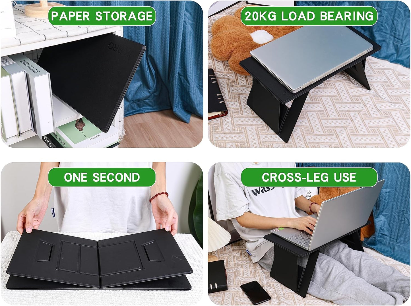 Adjustable Folding Table Desk for Home, Office, and Car – Lightweight & Portable-KYAMSTORE
