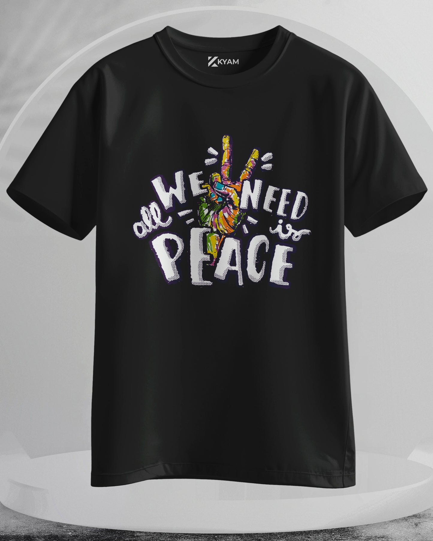 We Need Peace - Men Stylish Printed T-Shirts – (Regular)