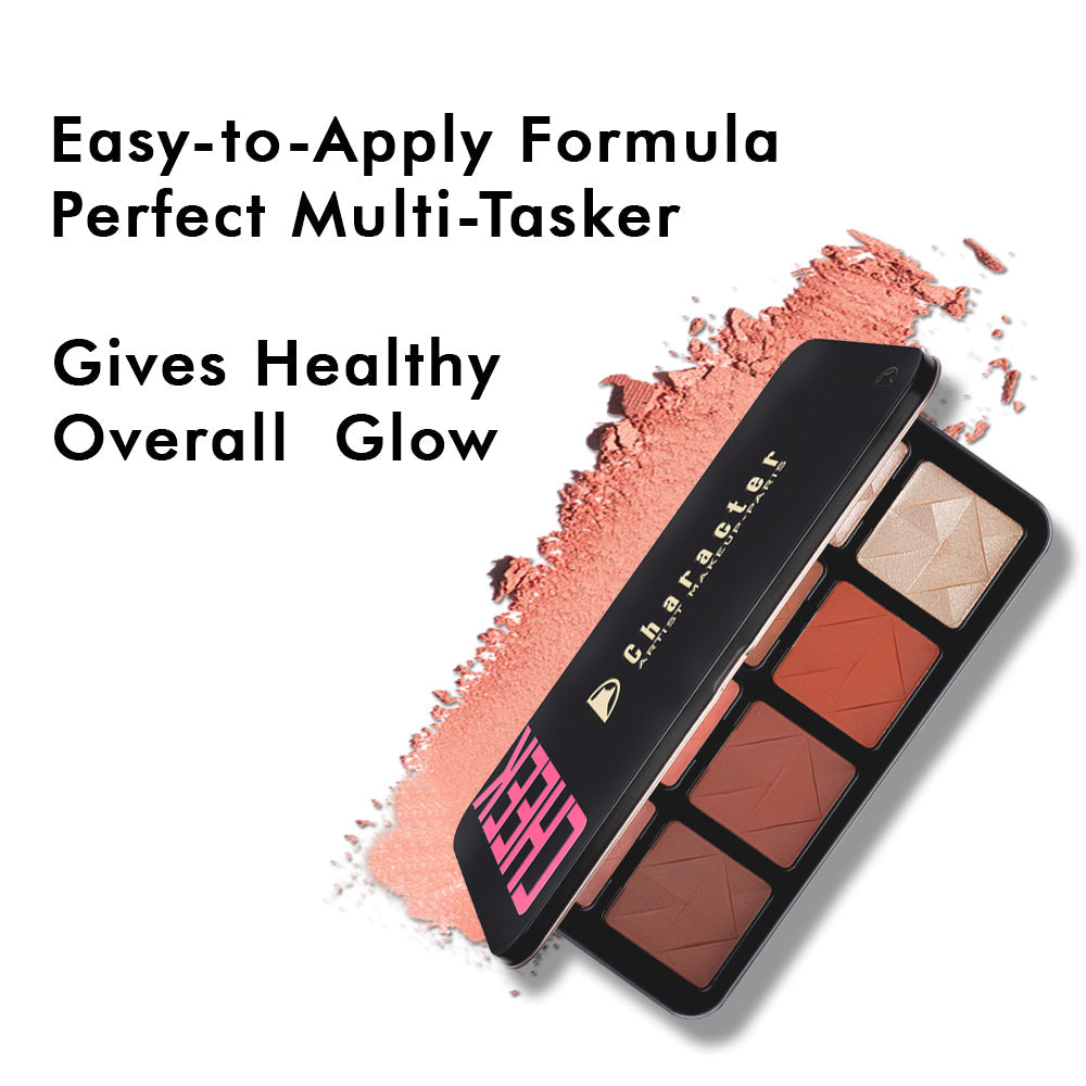 Character Pro Highlighter & Blush Palette - C-A201-KYAMSTORE