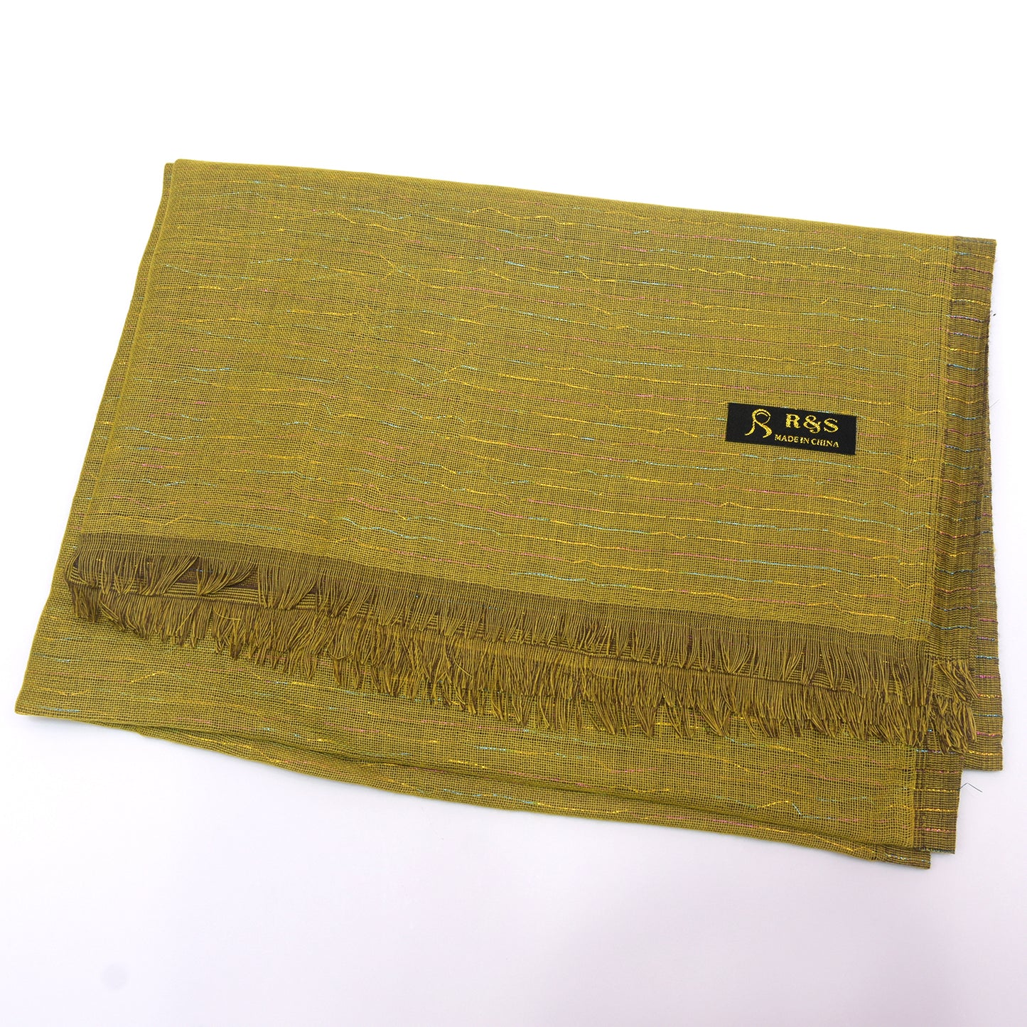Premium Cotton Shawl with Shinning Tread Lines-KYAMSTORE