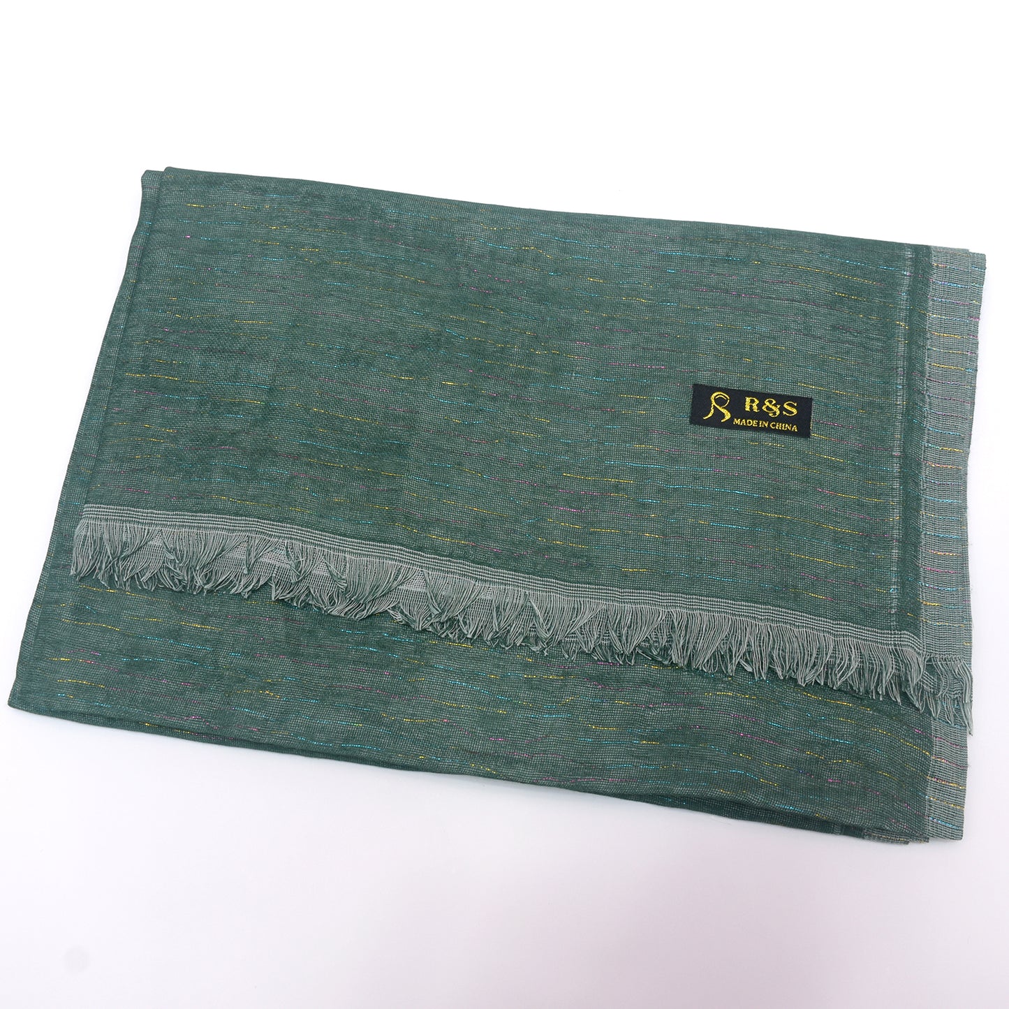 Premium Cotton Shawl with Shinning Tread Lines-KYAMSTORE