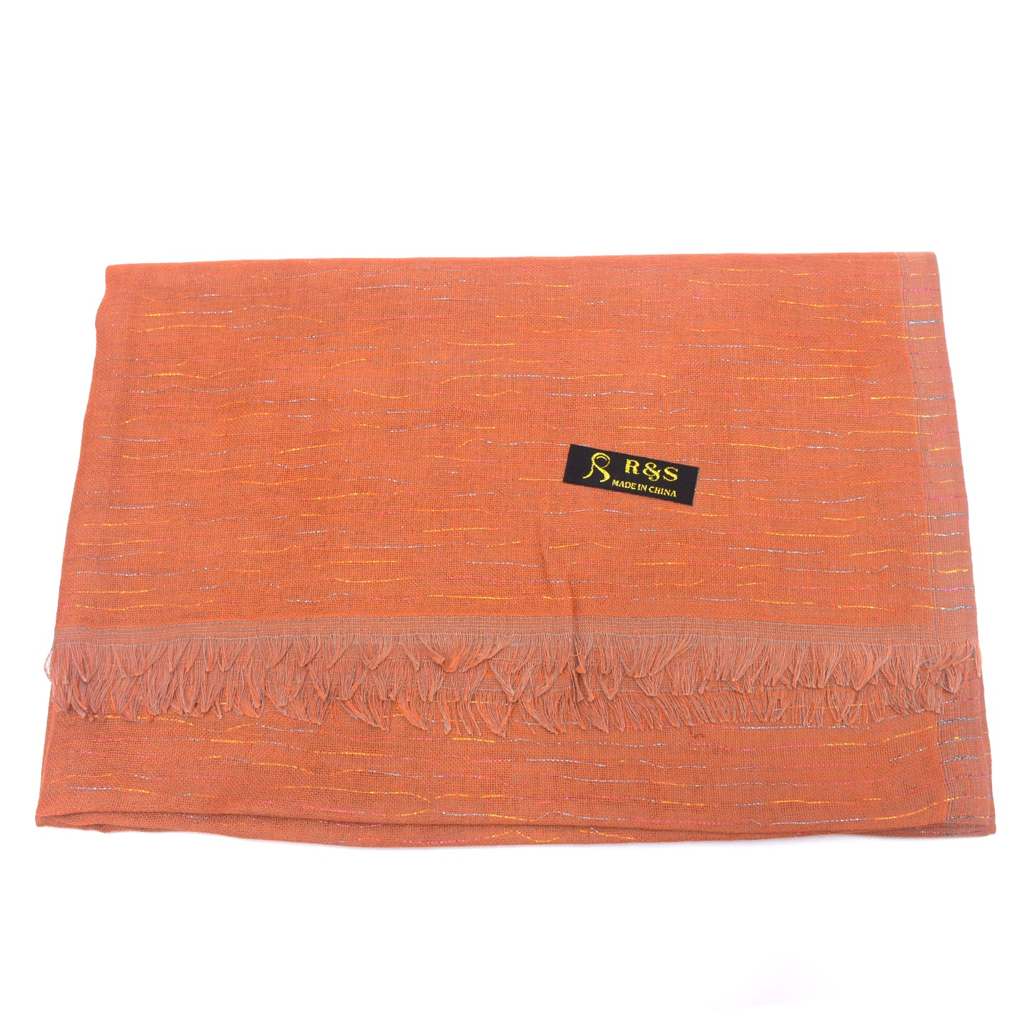 Premium Cotton Shawl with Shinning Tread Lines-KYAMSTORE