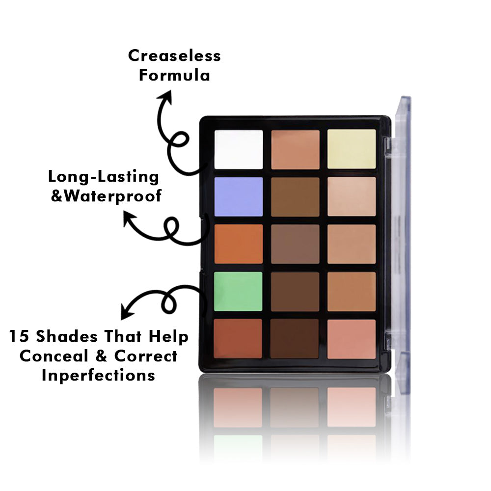 Character 15 Color Face Define Palette - DDC001-KYAMSTORE