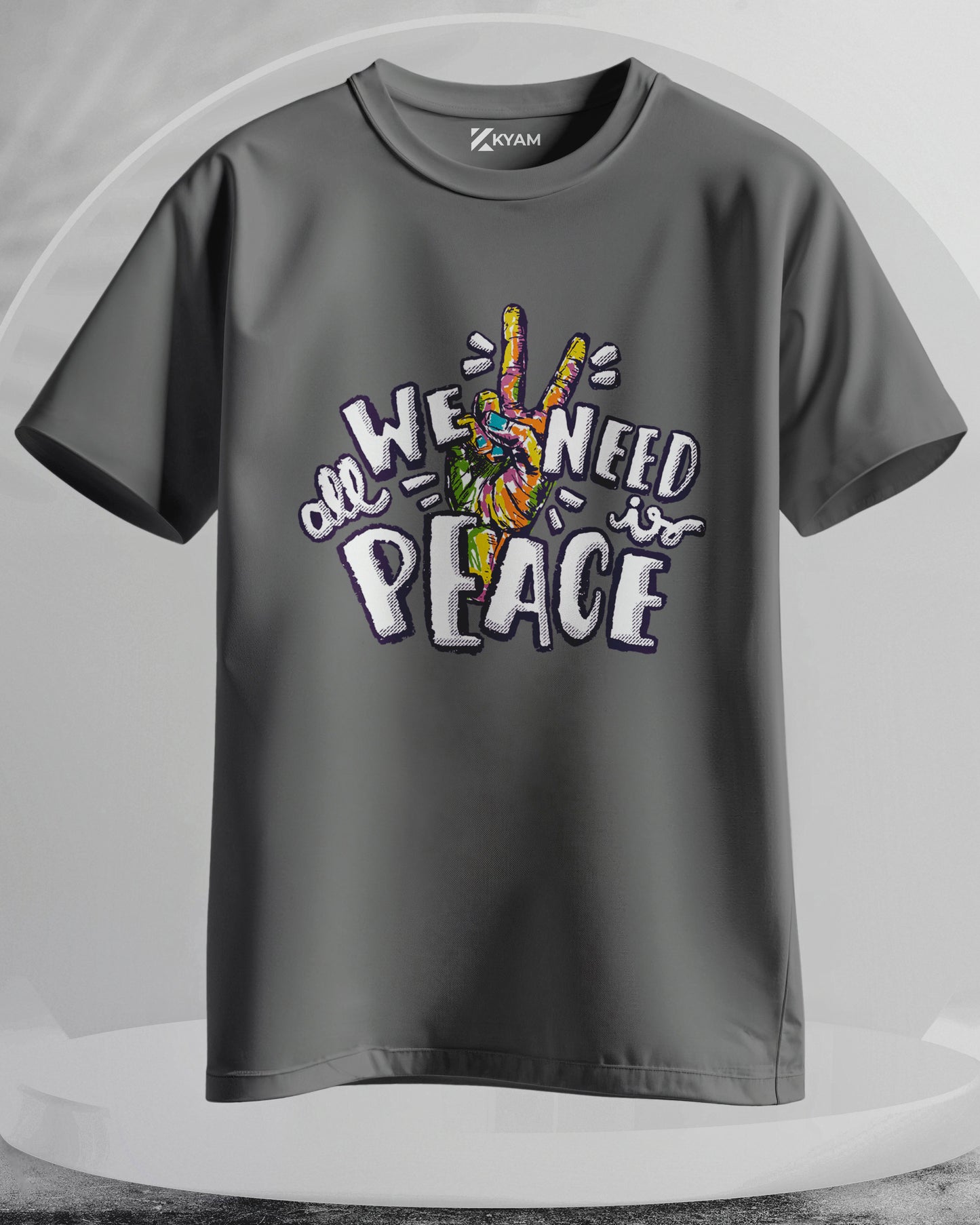 We Need Peace - Men Stylish Printed T-Shirts – (Regular)