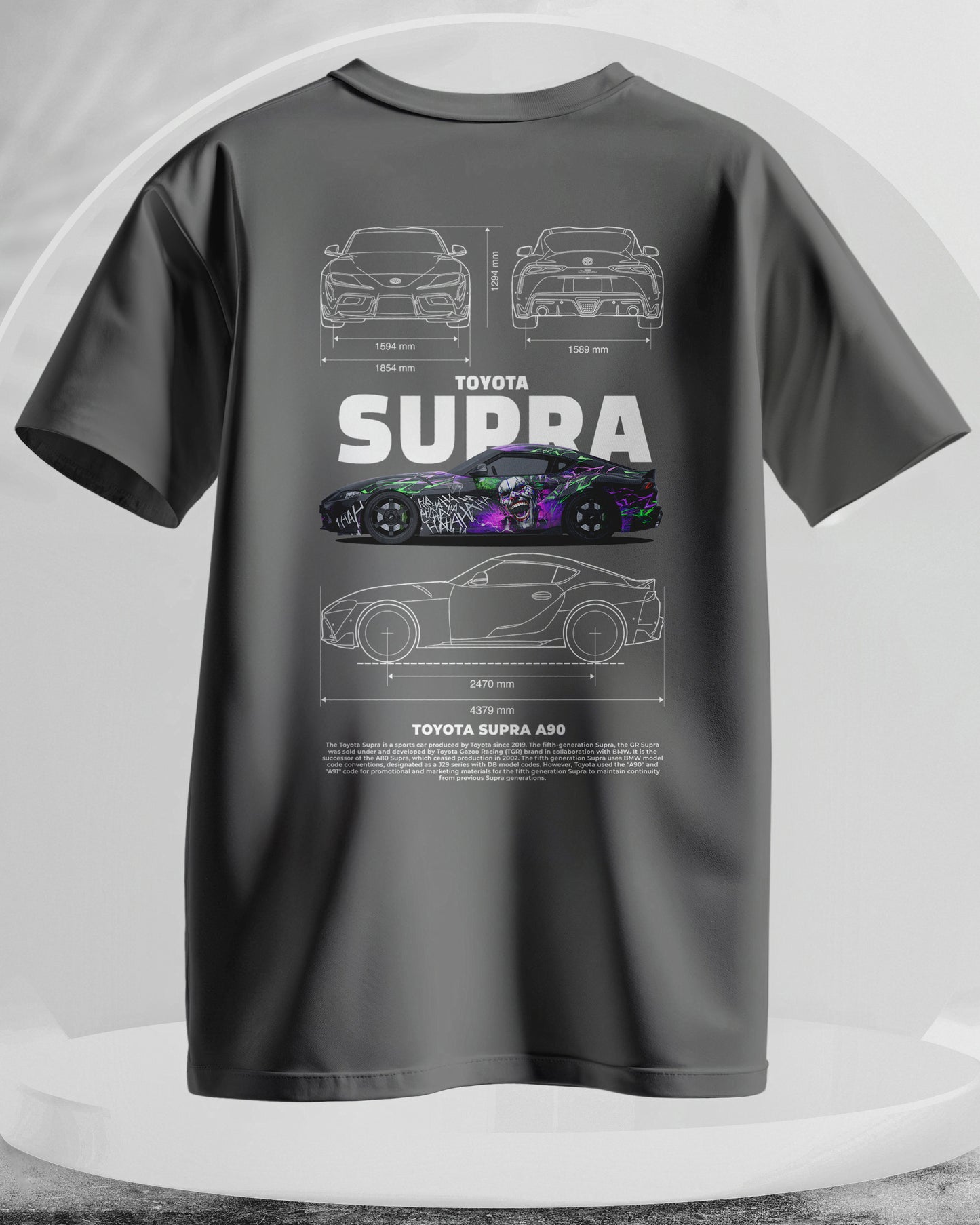 Toyota Supra - Men Stylish Back Printed T-Shirts – (Regular)