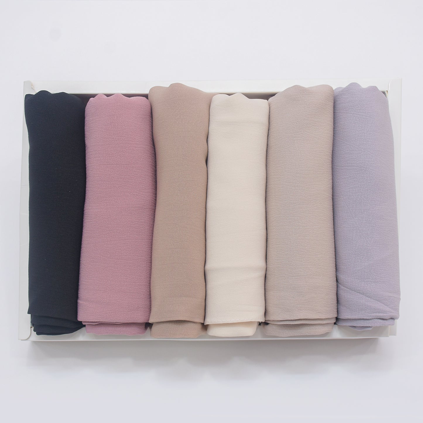 Premium Stretch Cotton Shawl - 6 PCS Solid Color-KYAMSTORE
