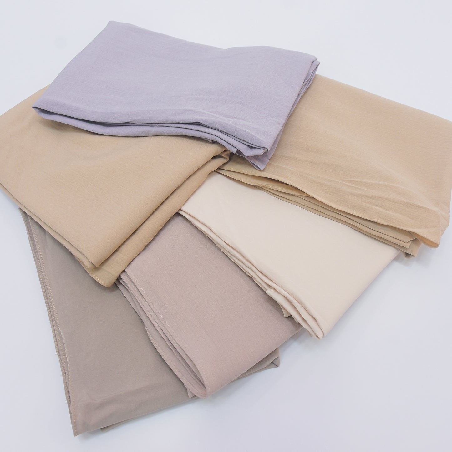Premium Stretch Cotton Shawl - 6 PCS Solid Color-KYAMSTORE
