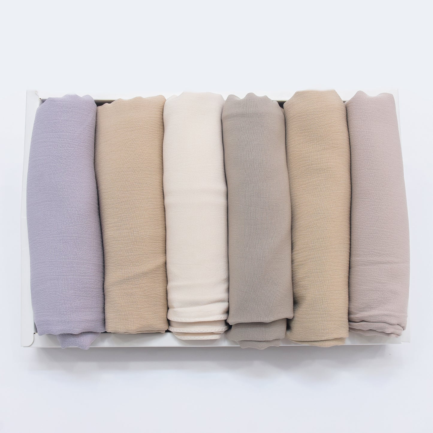 Premium Stretch Cotton Shawl - 6 PCS Solid Color-KYAMSTORE