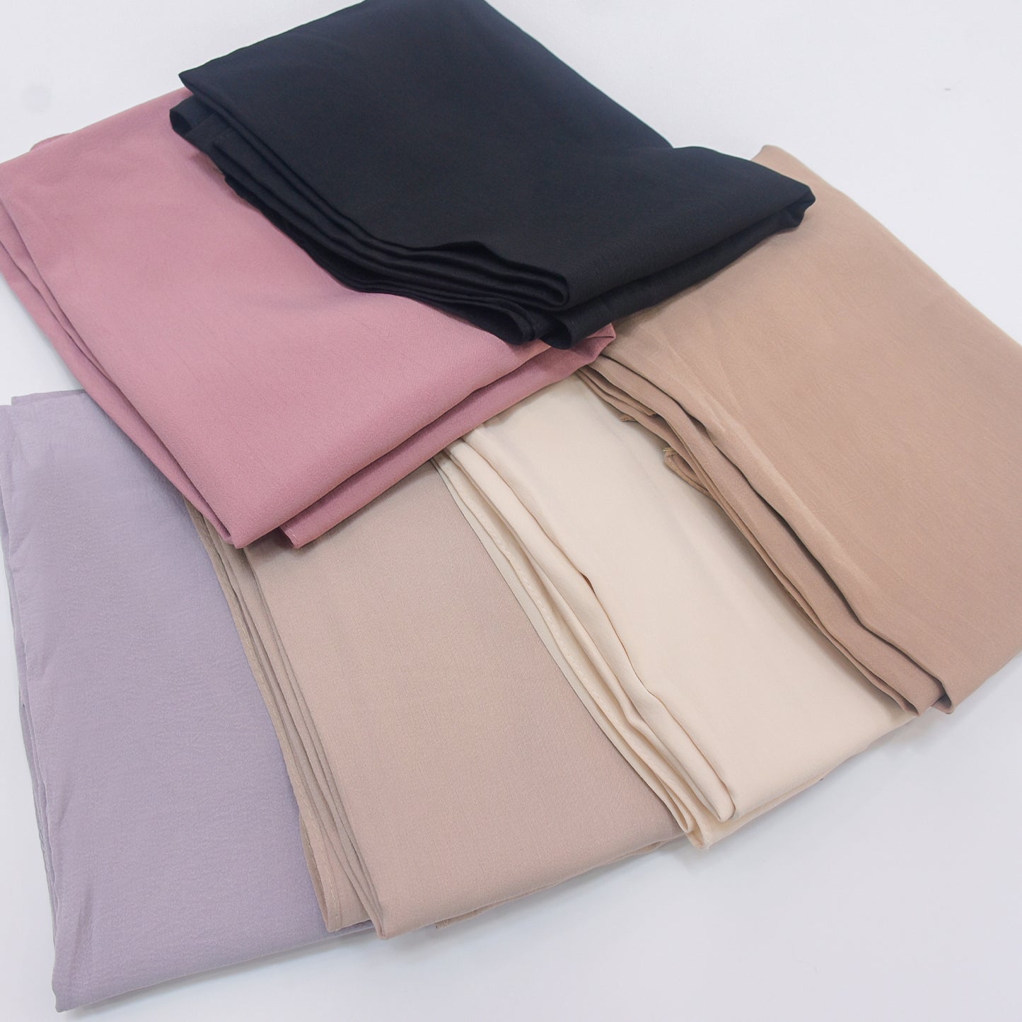 Premium Stretch Cotton Shawl - 6 PCS Solid Color-KYAMSTORE
